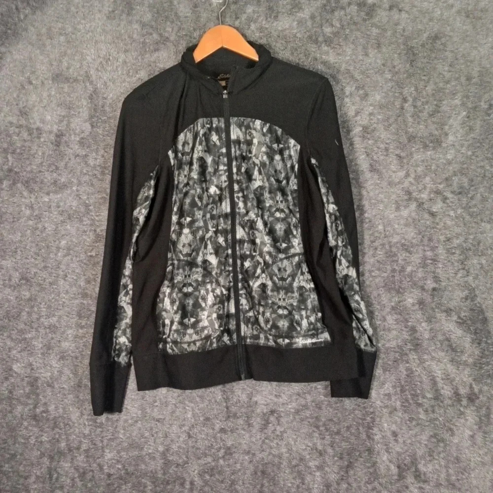 Eddie Bauer momentum light jacket black crome women's size large - Picture 2 of 8